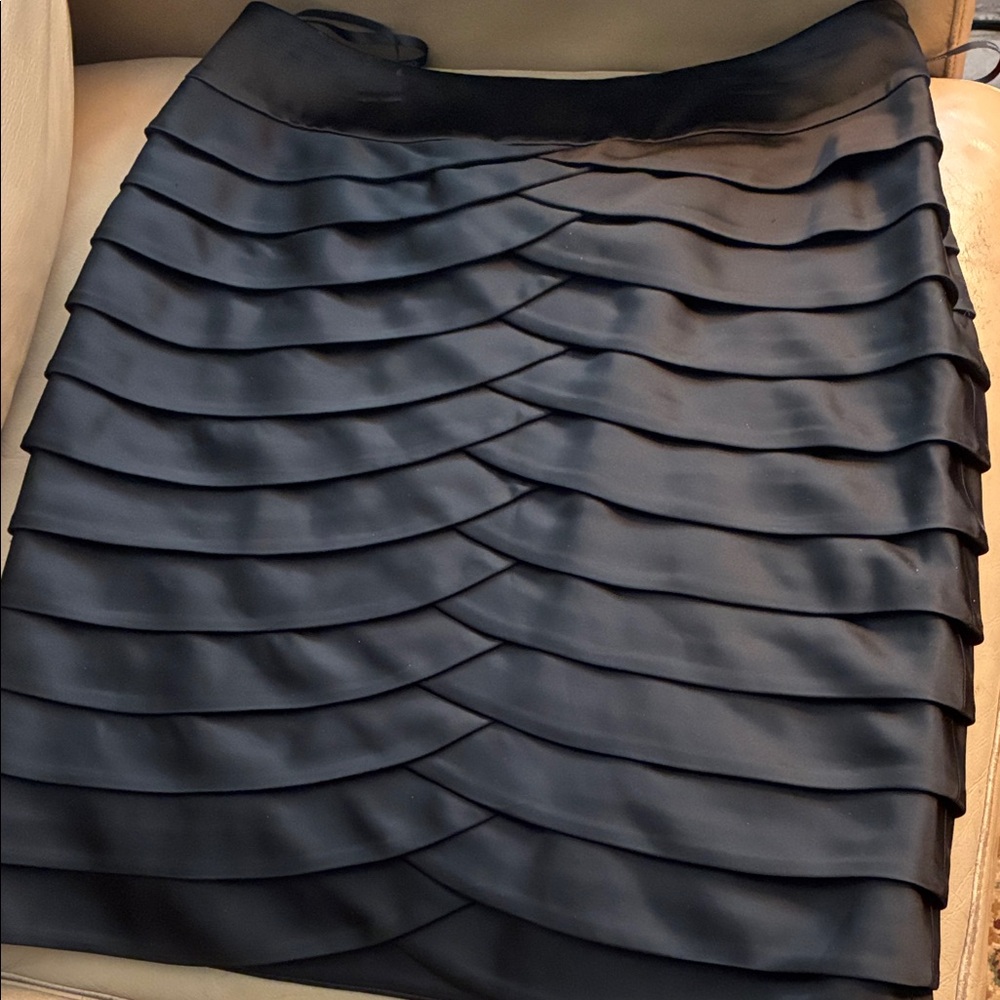 Calvin Klein Black Layered Skirt